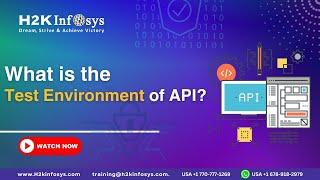 What is the Test Environment of API?