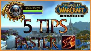 5 Tips to Get to Level 60 FASTER | Classic WoW