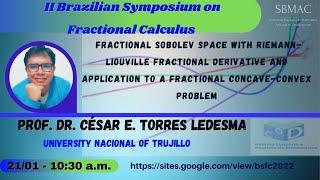 Fractional Sobolev space with Riemann-Liouville fractional derivative