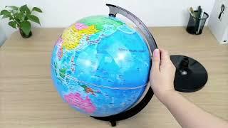 Exerz 30cm Educational World Globe - Self Assembled