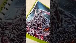 Guts ️‍ Iner Demon [BESERK] | Guts drawing | beserk background drawing #shrots #fpyシviral #guts