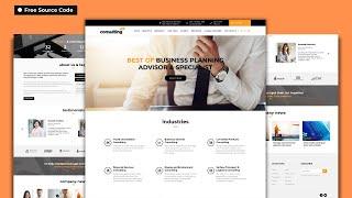 Company Consultancy Website Design - Download Free Templates