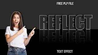 % EDITABLE | Reflection Text Effect in PixelLab | Free PLP File