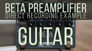 BETA preamplifier: direct recording example (Guitar)