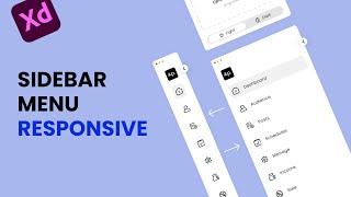 How to Create Responsive Sidebar Menu Animation in Adobe XD | Dashboard Sidebar Menu  | 2021