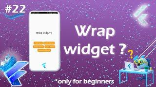 Wrap widget | Flutter wrap widget