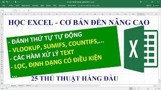 Thủ thuật Excel | 25 tuyệt chiêu trong excel cần phải biết