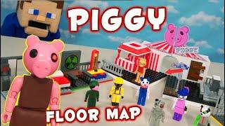 Piggy Roblox Construction Sets Series 1 Game Floor Map w/Mini Figures Playset - Phat Mojo