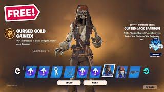 Fortnite X Pirates of the Caribbean ( Cursed Sails Pass) - All Rewards Unlocked and Full Showcase