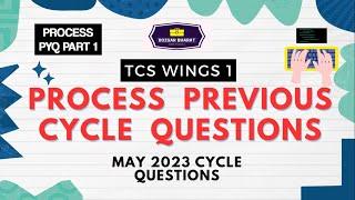 Process Previous Cycle Questions P1 | TCS WINGS 1 2024