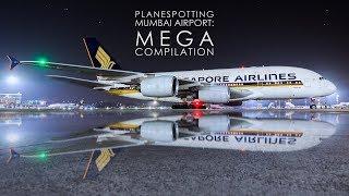 Mumbai Airport | Airside | Night Plane Spotting | MEGA Compilation