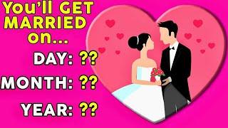  When will YOU GET MARRIED?   Love Personality Test Quiz |  Mister Test