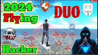 Playing Free Fire Hack In BR Rank Hacker Gameplay | 23 Kills | Only red Number Gameplay  | Hacker️