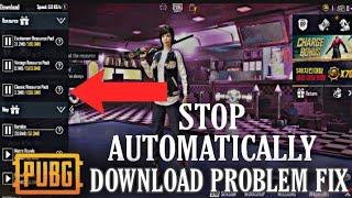 HOW TO STOP AUTOMATICALLY DOWNLOAD MP IN PUBG MOBILE | STOP DOWNLOAD RESOURCE PACK IN PUBG MOBILE ||