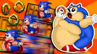 Sonic 2 XL, but the Rings Make him FASTER AND FATTER?! (Hilarious Sonic 2 Rom Hack)