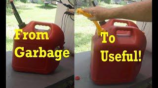 Plastic Gas Can Upgrade From POS to Useful #diy #upgrade #gasoline