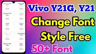 How To Change Font Style in Vivo y21g | How To Download Font Style in Vivo y21g