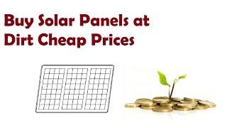 Tips for buying solar panels at very low price