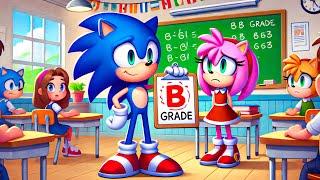 Sonic The Hedgehog 3 Animation | Sonic's B Grade Dilemma: A Day in School Drama | Sonic Toons