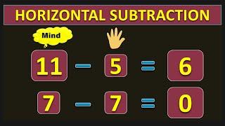 Class 1 | How to do HORIZONTAL and VERTICAL SUBTRACTION ? | PMCE