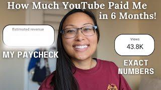 How Much YouTube Paid Me *Small Channel Edition* |  Monetization Income & Analytics for 6 Months