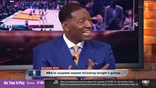 BREAKING: NBA SEASON HAS BEEN SUSPENDED! | NBA GameTime LIVE Reactions
