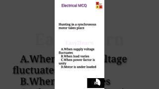 #Hunting in a synchronous motor # Easy2learn