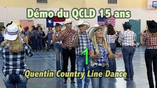 La démo des 15 ans du club, "Quentin Country Line Dance". Élancourt (78) samedi 23 novembre 2024