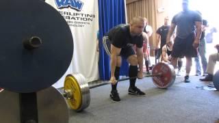 Vadim Deadlift 556 100% Raw American Open 6-8-2013 2nd attempt