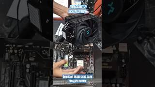 Unboxing & Installation DeepCool AK400 ZERO DARK PLUS CPU Cooler #unboxing #deepcool #shorts