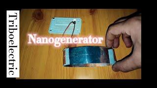 Simple Triboelectric Nanogenerator - DIY with Aluminium & Kapton tape