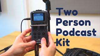 Podcast Kit for Two People (Zoom H5 + XLR Mics)