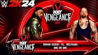 ROMAN REIGNS VS WOLFGANG Rematch WWE 2K24 Simulation Match