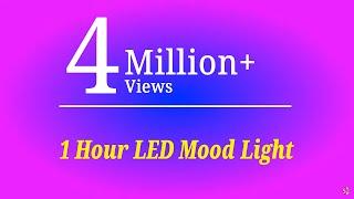 60 minutes of Color changing LED mood Lights with RADIAL gradient sunset lamp. (No Mid-roll Ads)