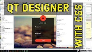 #3 Design login Form Qt and CSS