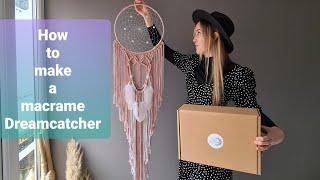 Alice - Macramé Dreamcatcher Tutorial - how to make a macramé dreamcatcher