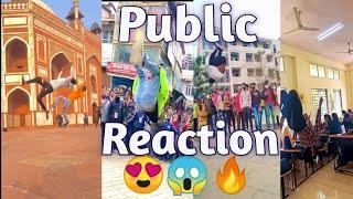 Best flip in public//crazy flip in public places//tik tok flips// amazing flips//public reaction 