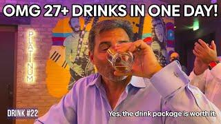 27 drinks in ONE DAY to test the limits of a Royal Caribbean cruise drink package.