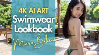 [4K] Swimsuit (Micro Bikini) Collection [AI ART Lookbook]