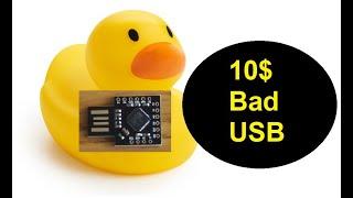 Hacking PC with 10$ perfect BadUSB / Rubberducky / USB device based on Arduino Leonardo  SS Beetle