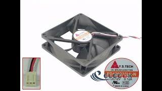 Y.S TECH FD129225LL-N Server-Square Fan FD129225LL-N 3-Wire