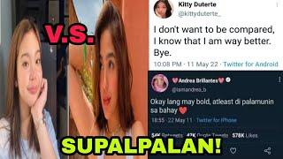 ANDREA BRILLANTES AT KITTY DUTERTE ISSUE! NAGSUPAL-PALAN SA TWITTER!