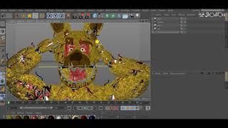 [C4D|FNAF|SPEEDART] Stylized SpringTrap Rare Screen 2