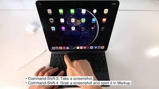 How to take screenshots on iPad iPadOS using shortcuts on Apple Magic Keyboard