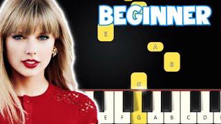 Midnight Rain - Taylor Swift | Beginner Piano Tutorial | Easy Piano