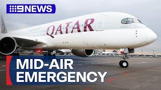 Passengers injured in severe turbulence on Qatar Airways flight | 9 News Australia
