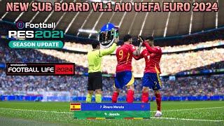 NEW SUB BOARD V1.1 AIO UEFA EURO 2024 - PES 2021 & FOOTBALL LIFE 2024