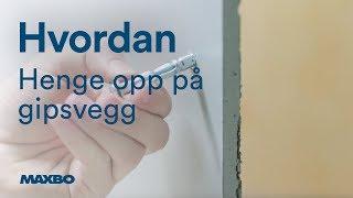 Hvordan henge opp på gipsvegg?