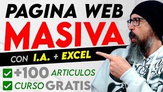 Crea tu PAGINA WEB MASIVA con MILES DE ARTICULOS utilizando ChatGPT + Excel + IA + WordPress | CURSO