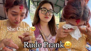 PRANK GONE WRONG | @ItsmeMuskan cried | Being rude | Supriya Gurung